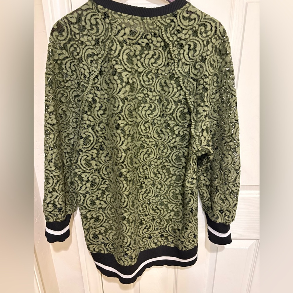 Green Patterned Sweater - image 3